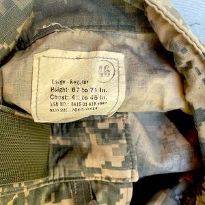 Army coat size parche I have 7 no pants